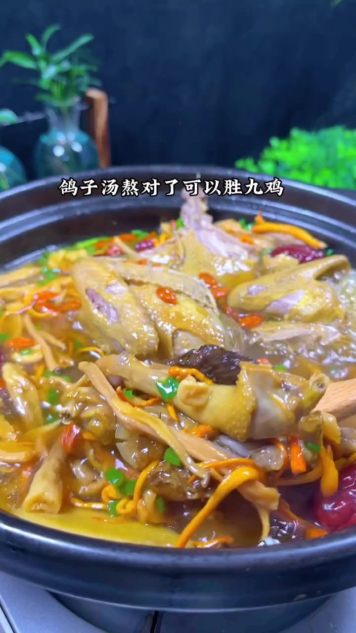 秋冬该进补了，鸽子熬对了可以胜九鸡，这样炖出来的汤营养好喝