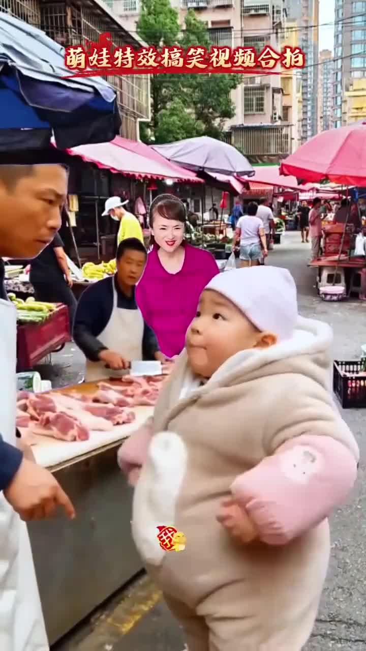 萌娃搞笑视频合拍《这是我的肉》