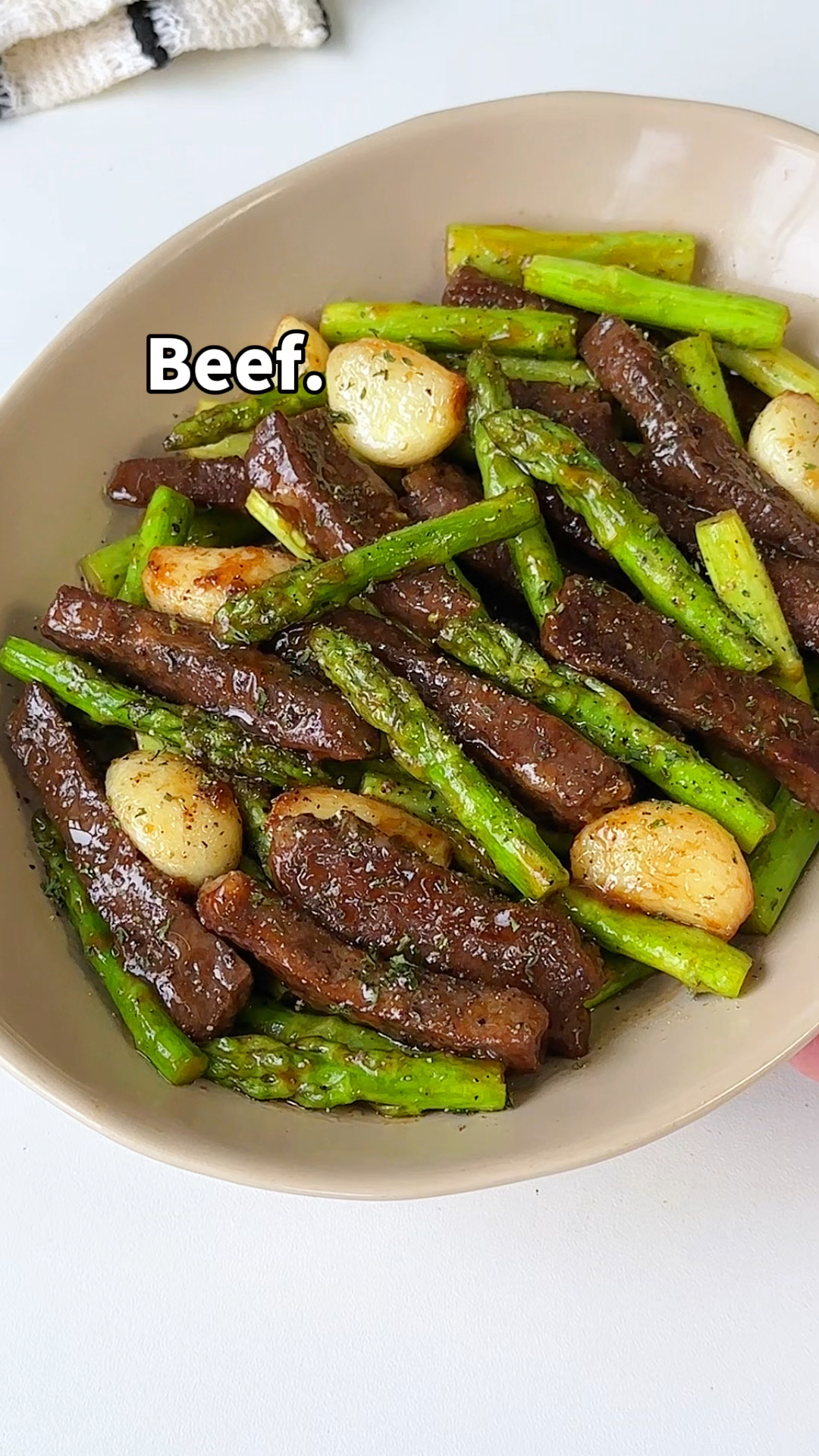 低卡美味!芦笋炒牛肉,真的巨巨巨好吃～