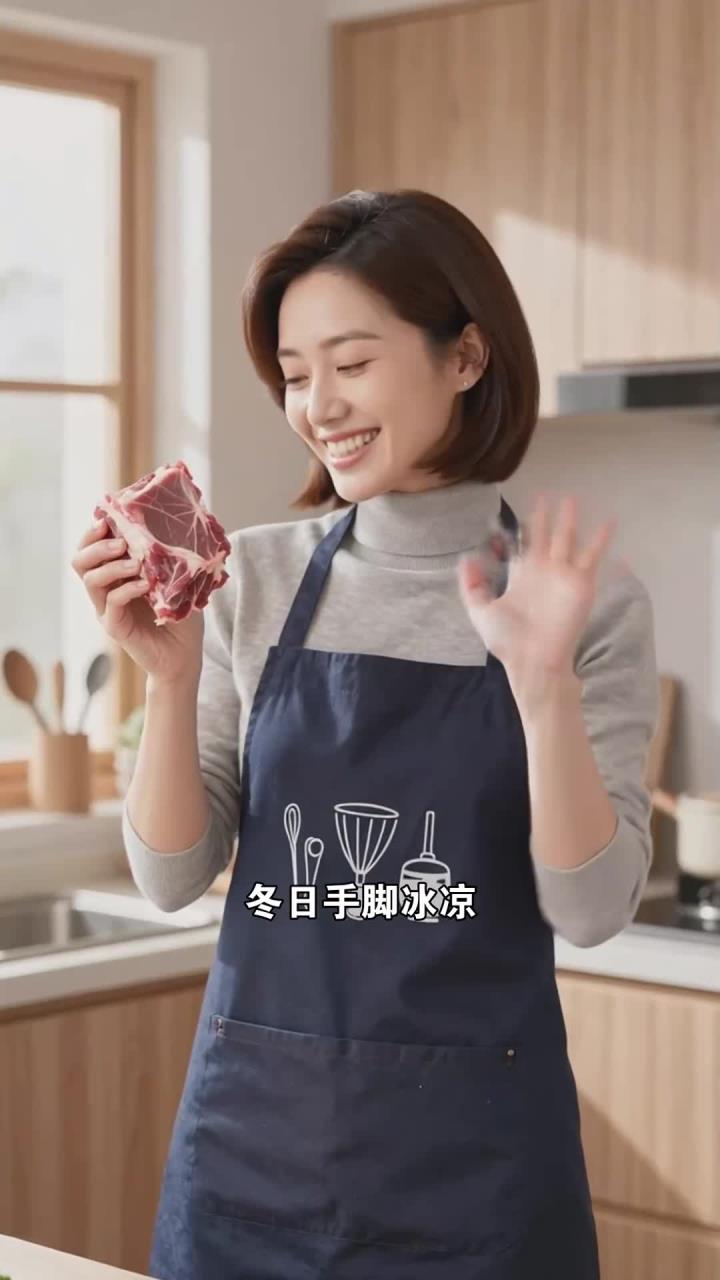 冬日吃羊肉炖萝卜,温中散寒,暖身暖心营养高