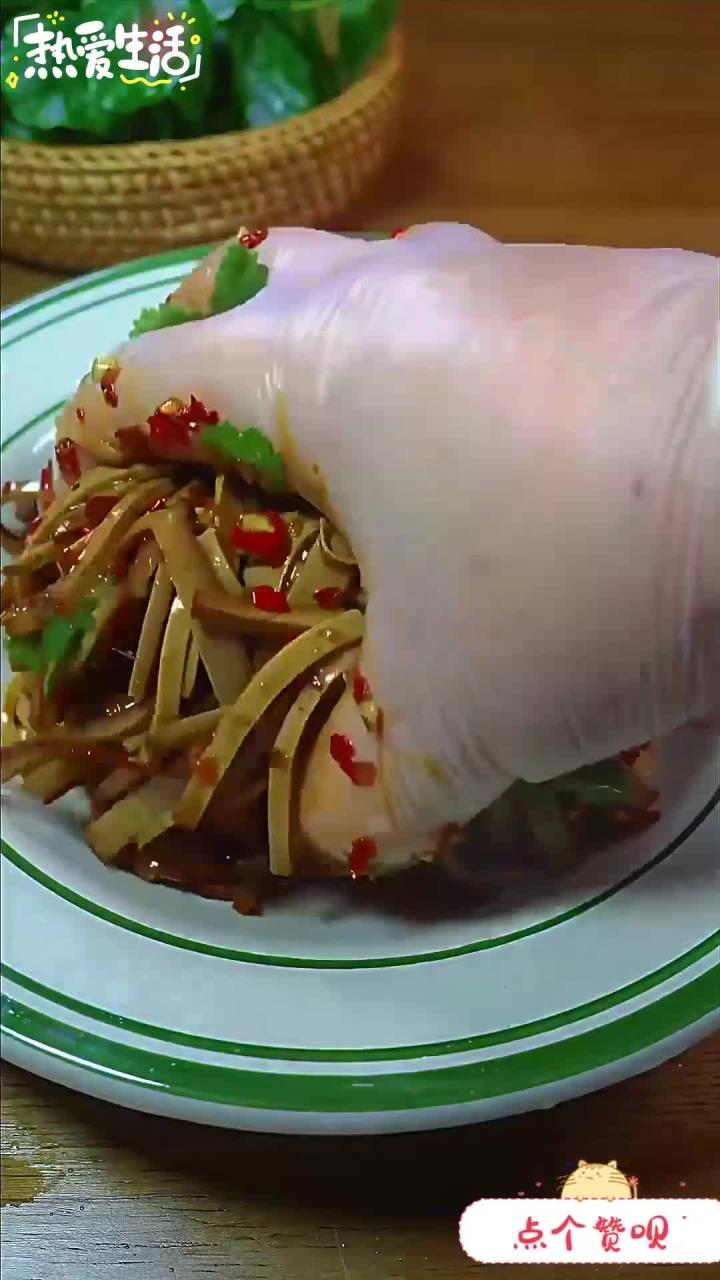 太下饭了凉拌鸡蛋干 抖音厨房 凉菜系列