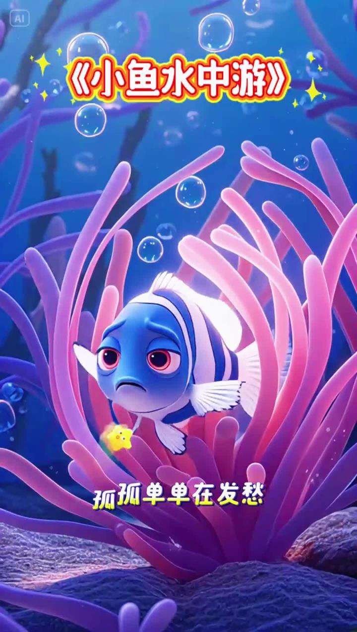 《小鱼水中游》儿歌