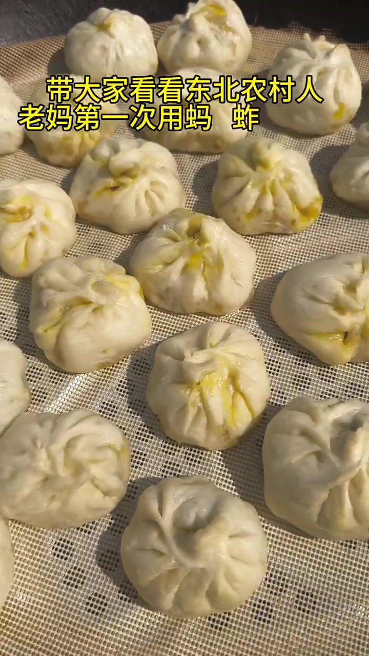 老妈第一次用蚂蚱菜包包子，什么感觉
