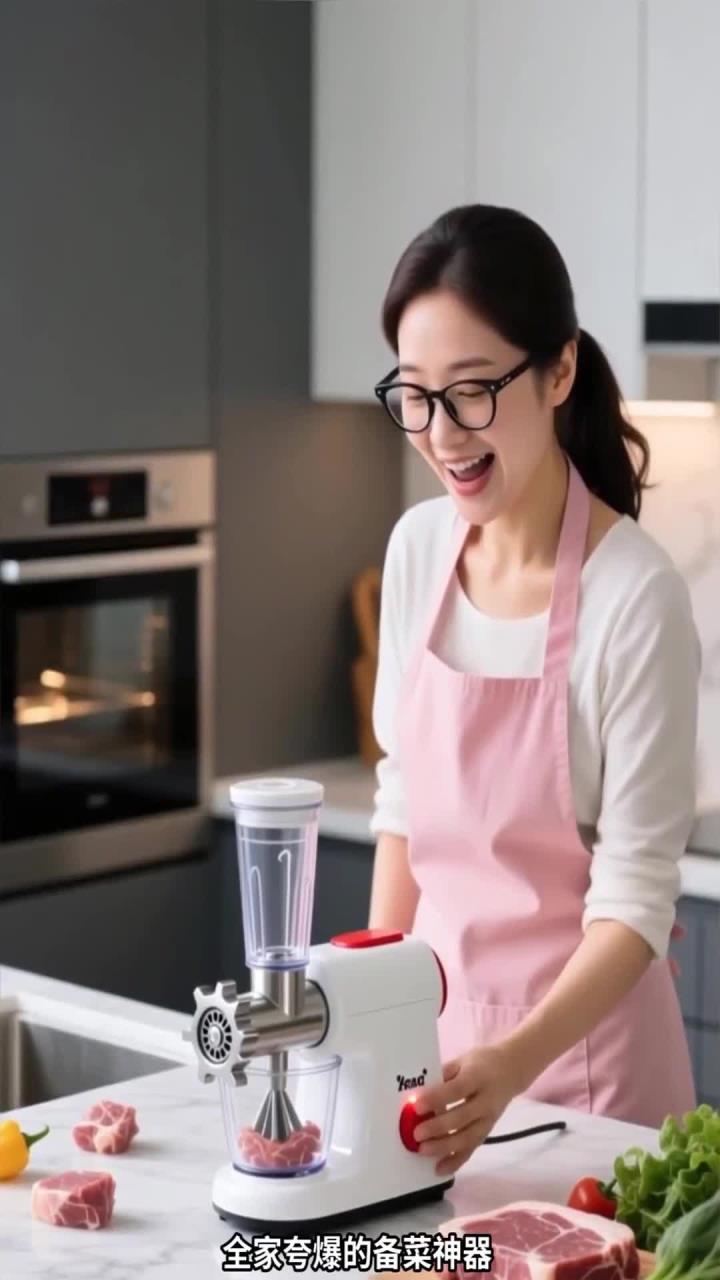 数码资讯_小熊绞肉机,全家夸爆的备菜神器