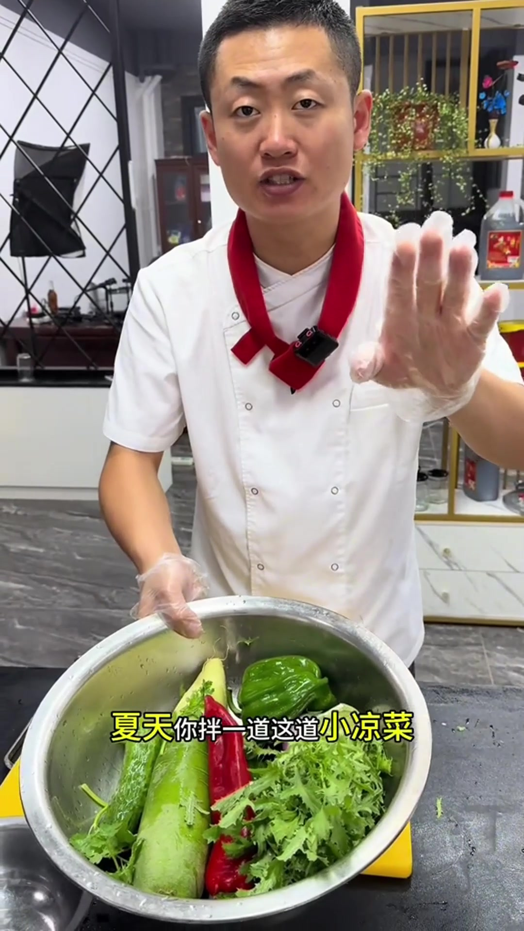 手撕大拌菜,十个人九个人在家做不好!