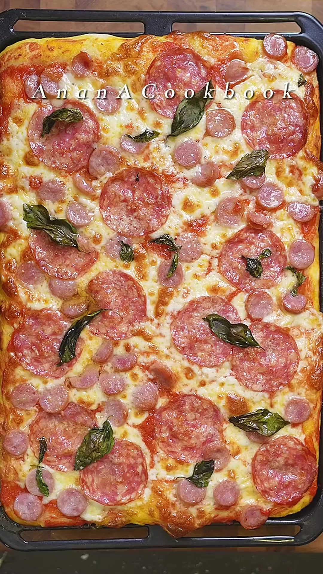 中西结合的香肠芝士披萨在家简单做