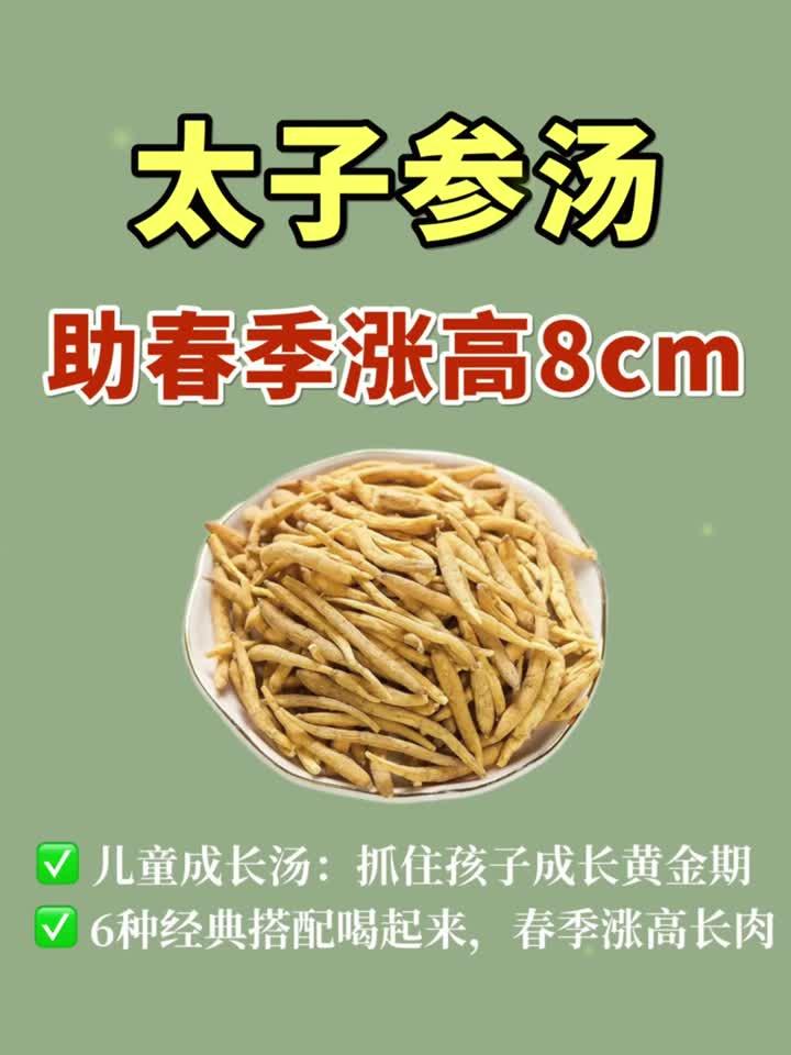 儿童春季成长饮 太子参的六种经典搭配