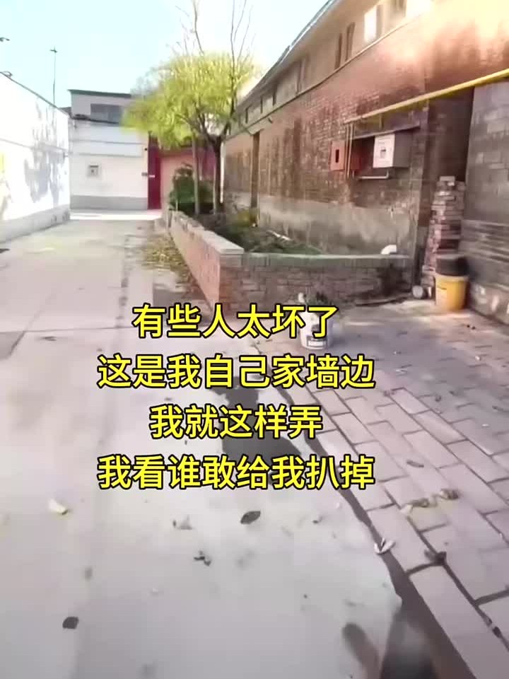 有些人真坏,我弄个小花园还要给我扒掉,我看谁敢