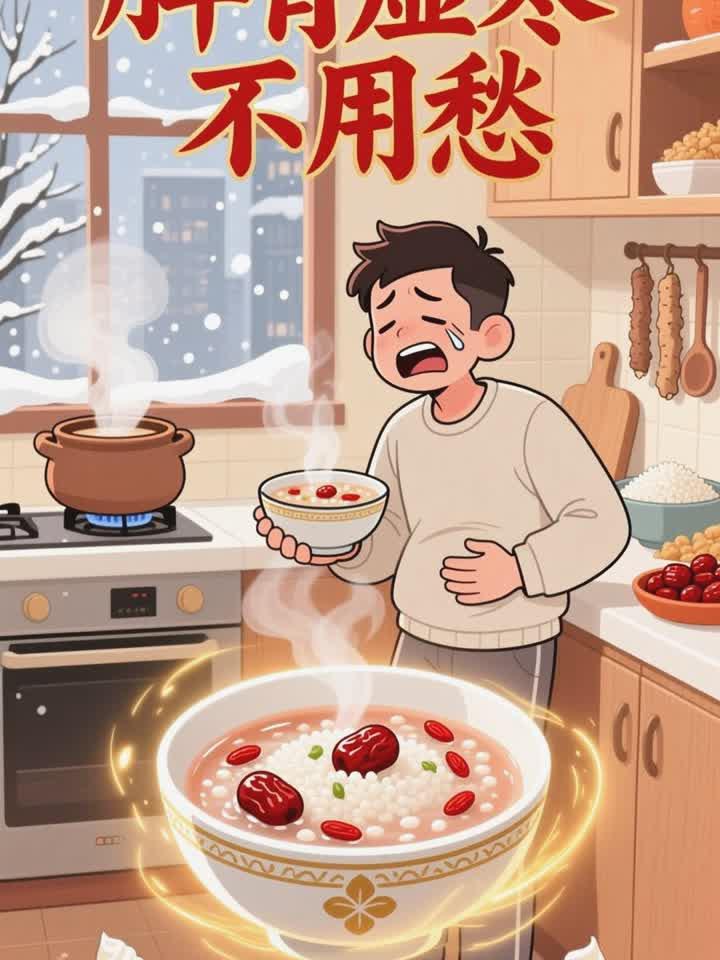 脾胃虚寒：多吃糯米 + 红枣，煮粥温补