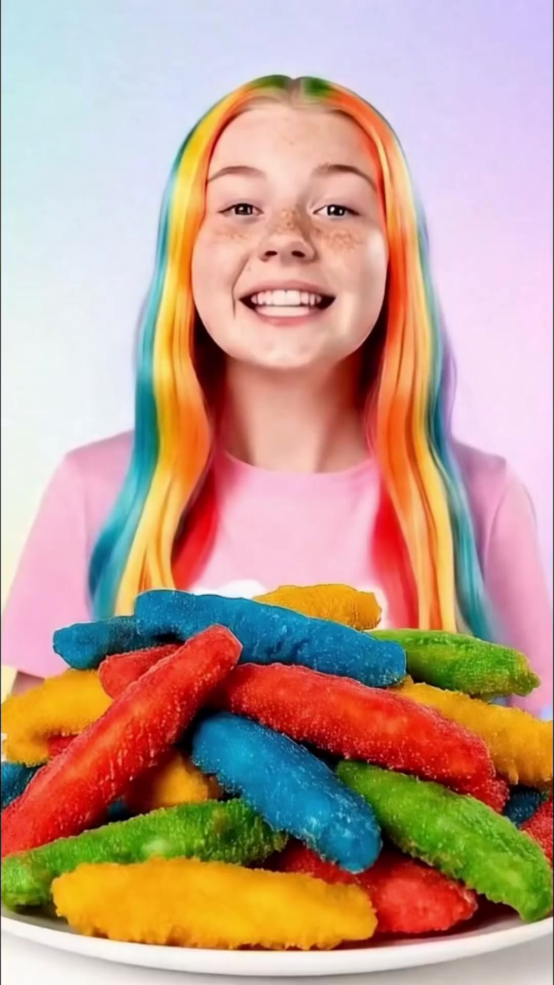 彩虹炸鸡爆浆蓝,芝士流心太诱人!