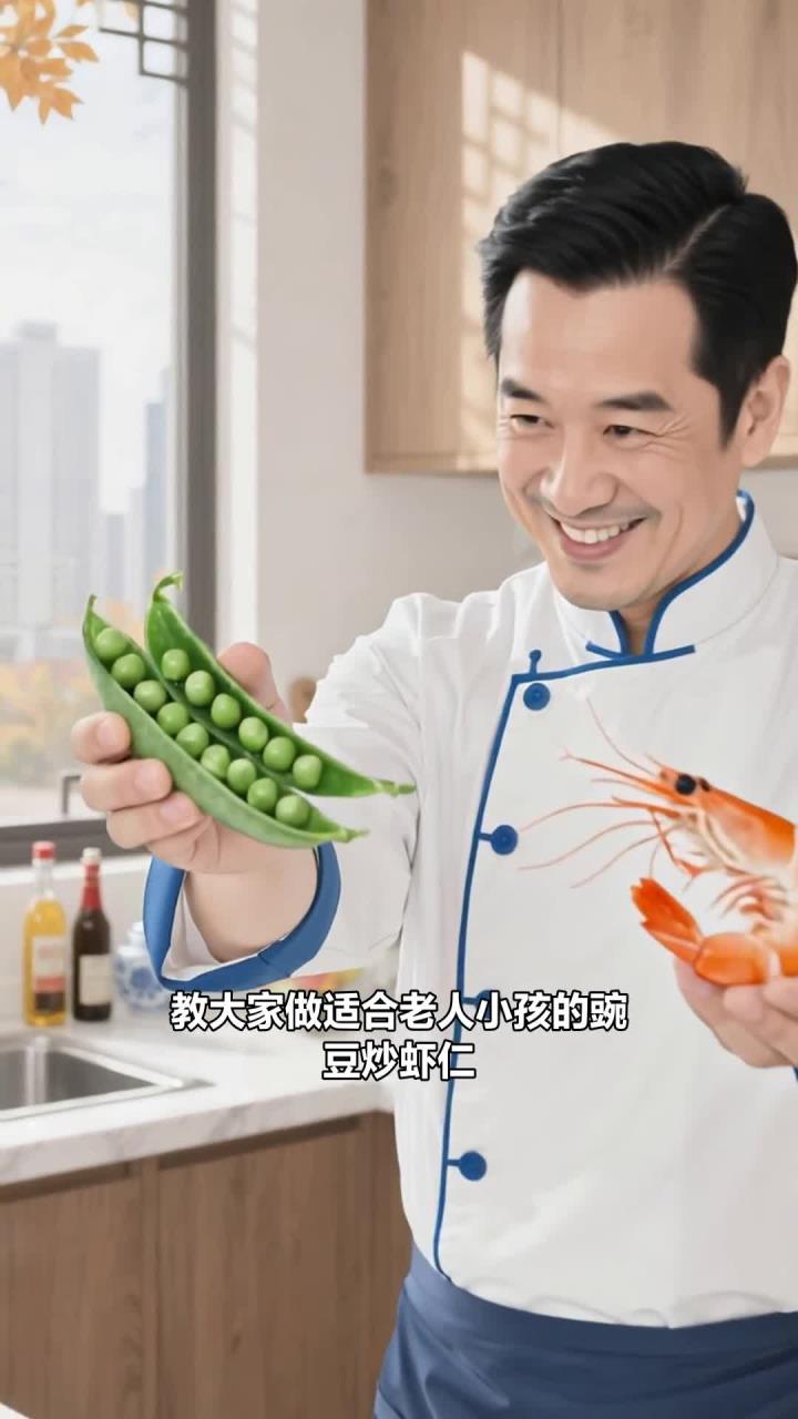 重阳吃豌豆咋炒，加虾仁补蛋白还鲜！_ 重阳吃豌豆炒