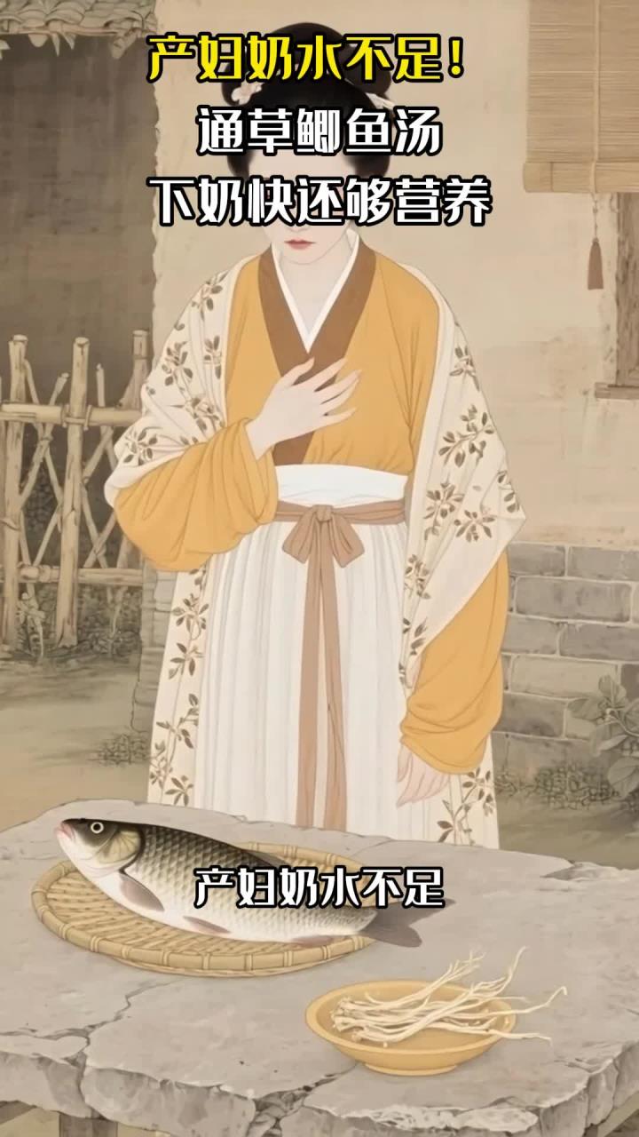 产妇奶水不足！通草鲫鱼汤，下奶快还够营养