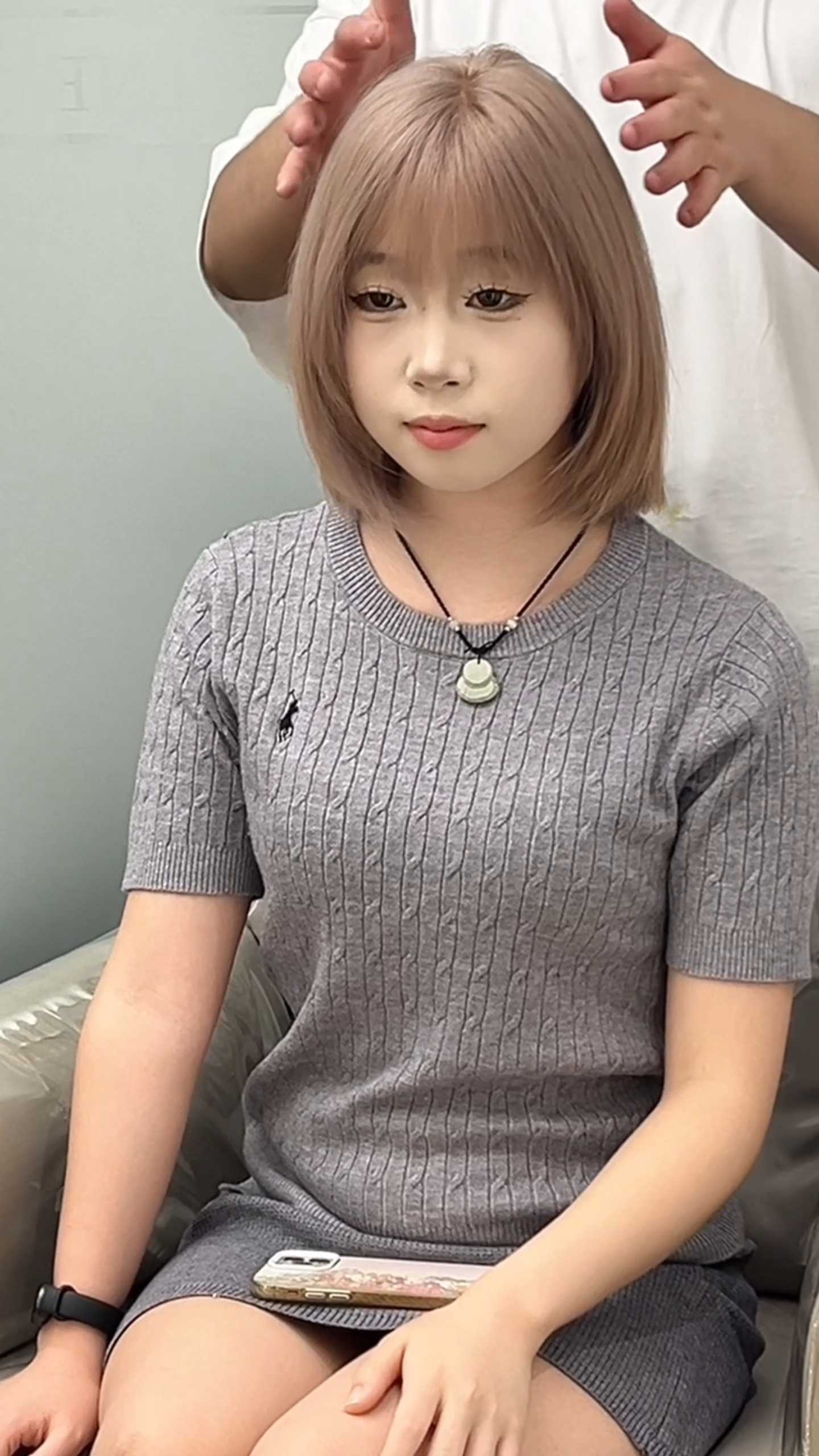 佳木斯染发日常 奶茶色 奶茶灰棕 米灰色