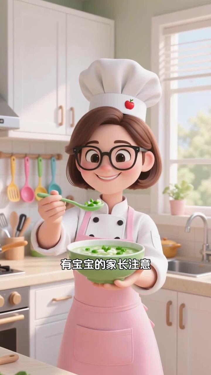 宝宝辅食蔬菜粥，健康养生 5 种绿叶菜搭配，补铁补钙