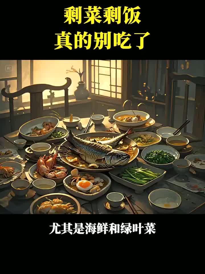坚持好习惯长寿不是梦,剩饭剩菜,千万不要再吃了,影响身体健康