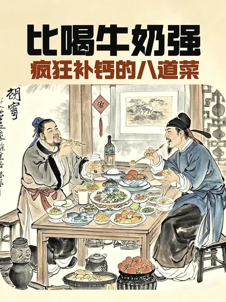 慢养身无恙静修心无忧,比喝牛奶强 疯狂补钙的八道菜