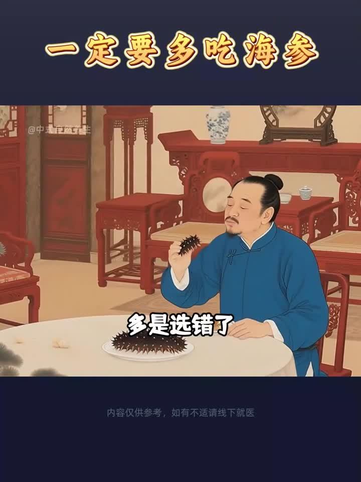 一定要多吃海参，首选深海自然生长的海参，才有滋补效果