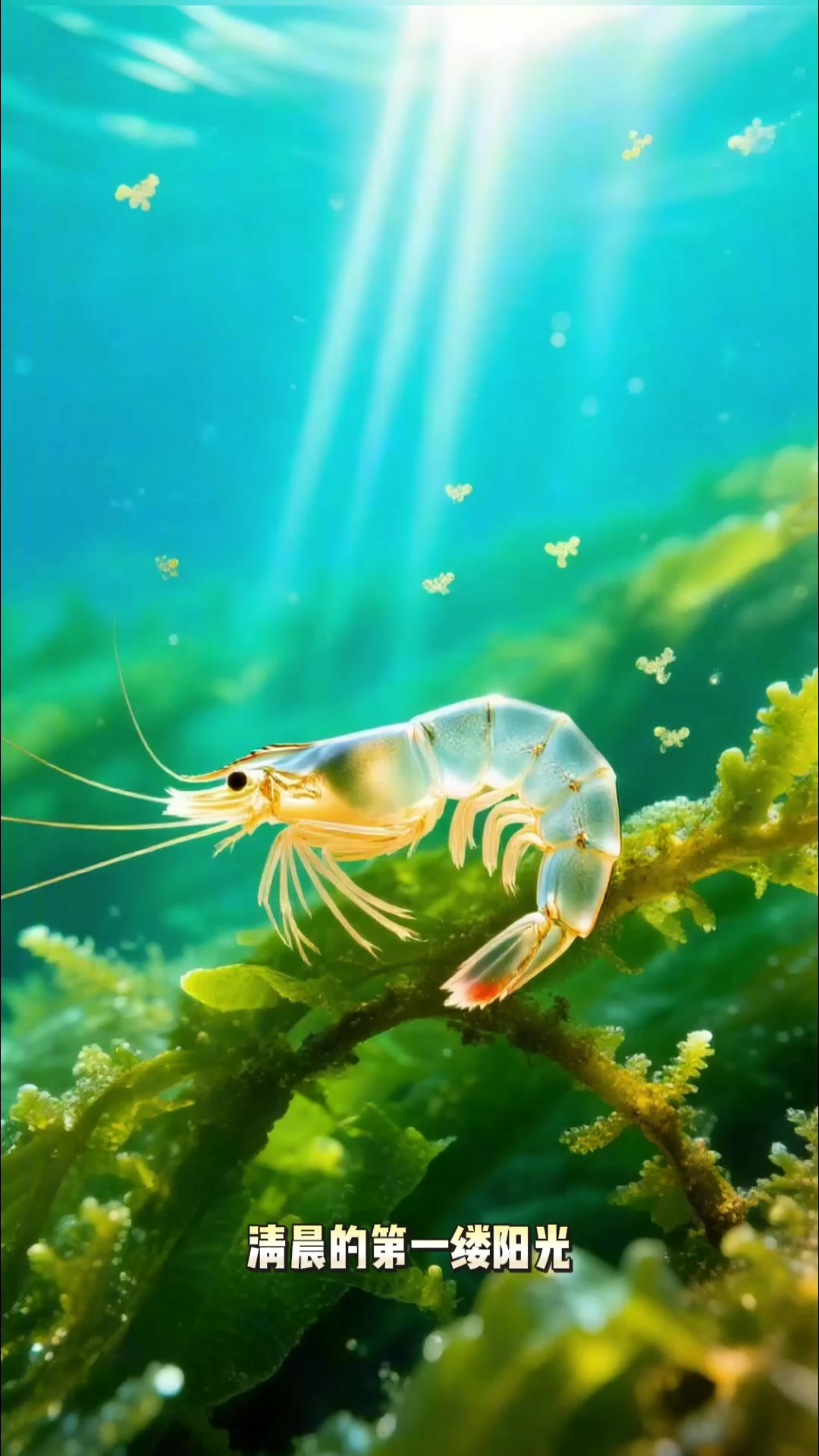 勤劳觅食的小虾米