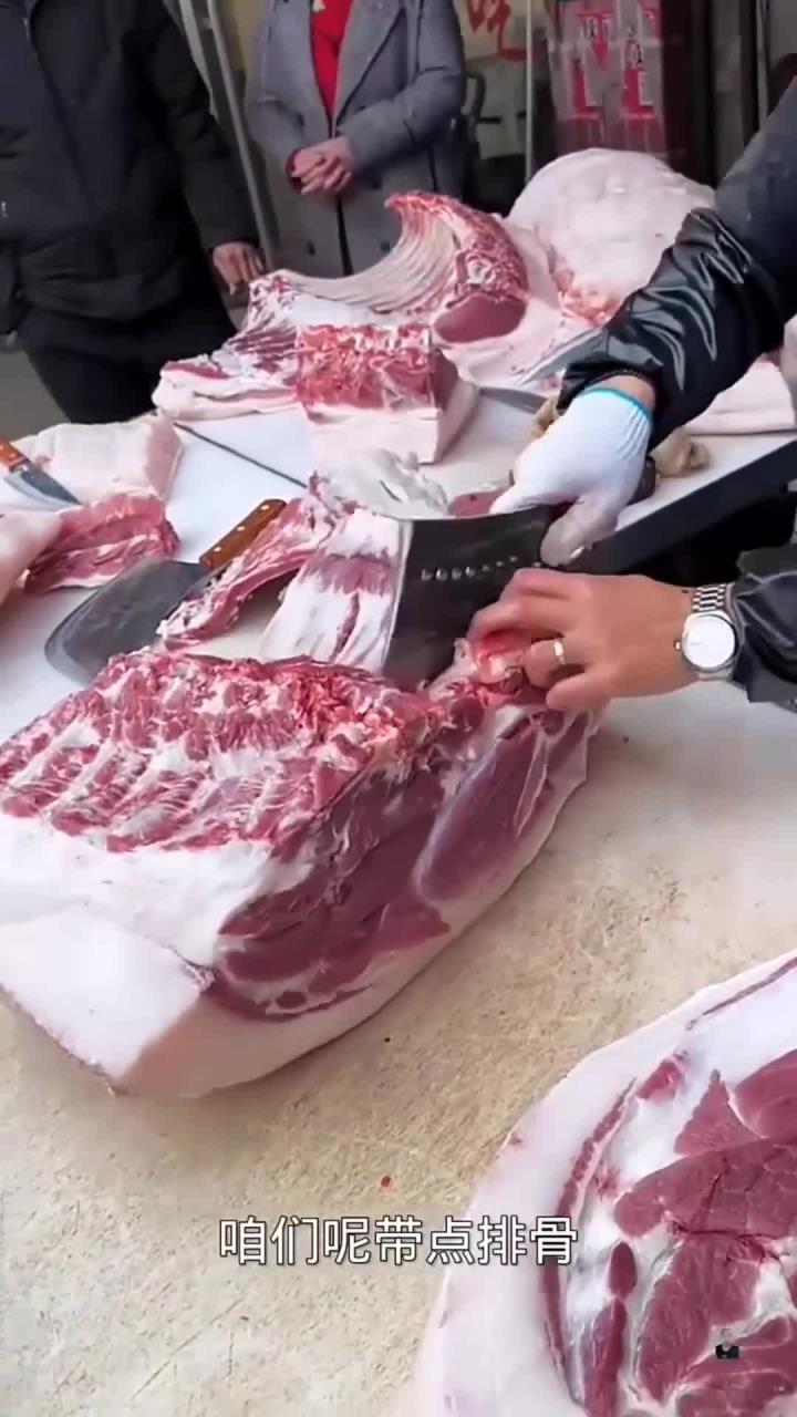 农村土猪肉非常好吃
