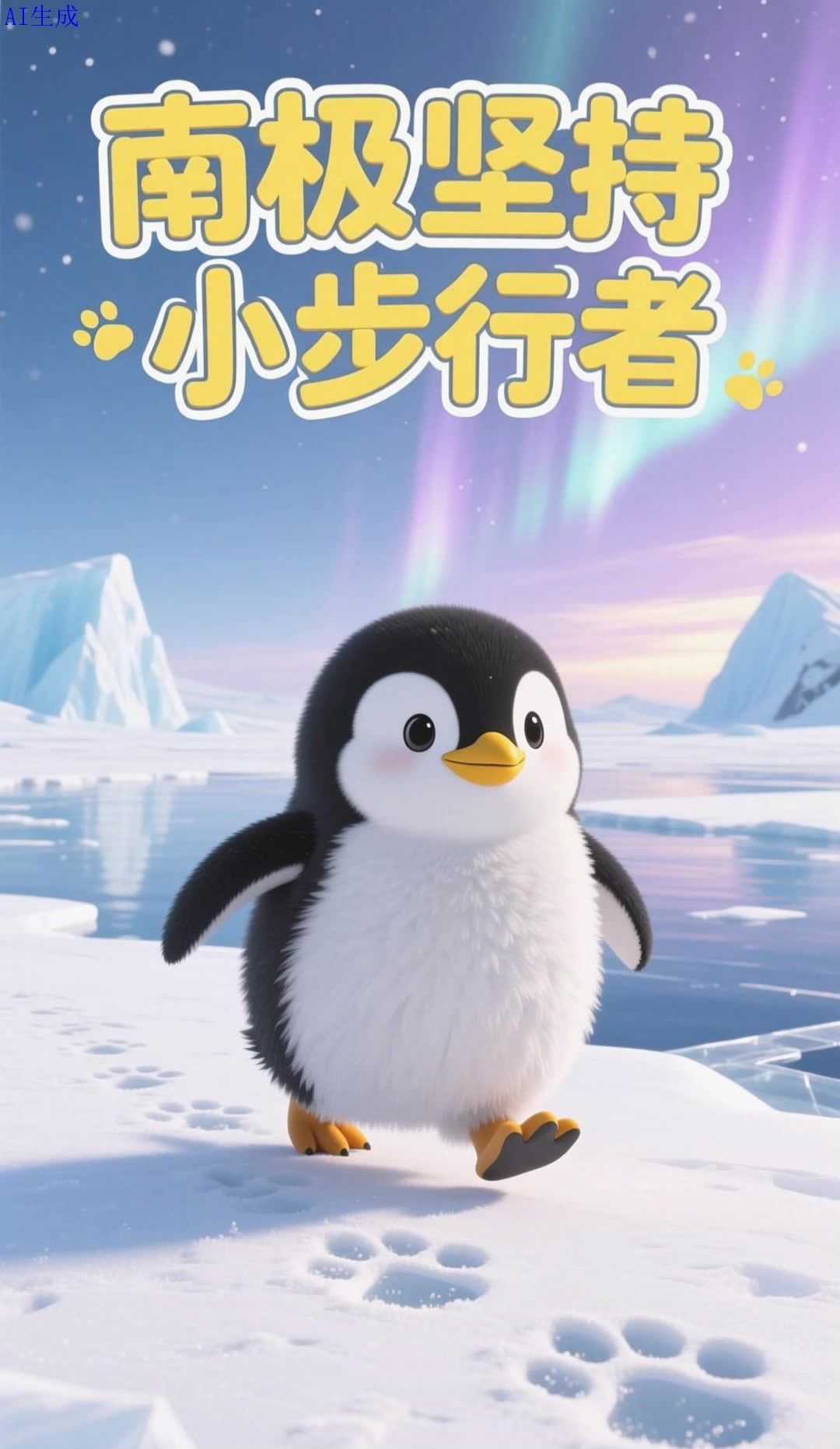 南极企鹅：坚持小步行者