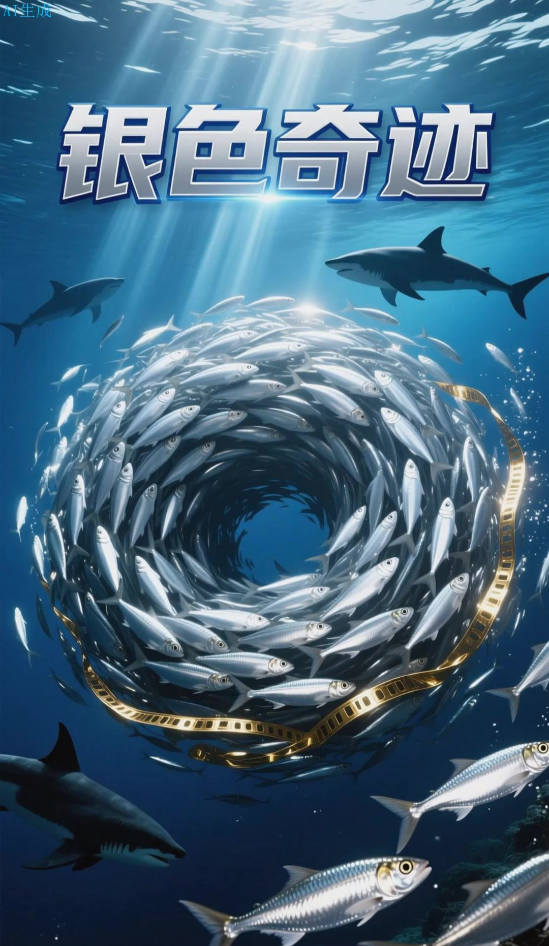 沙丁鱼群：生存的智慧之舞