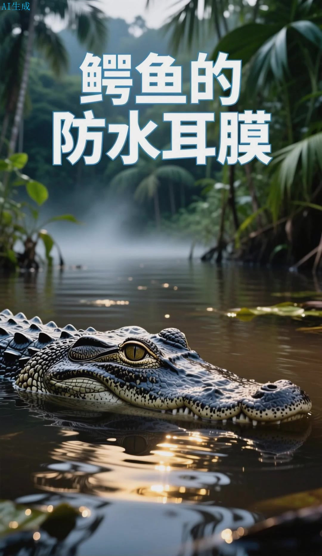 鳄鱼潜水:耳朵如何防水?