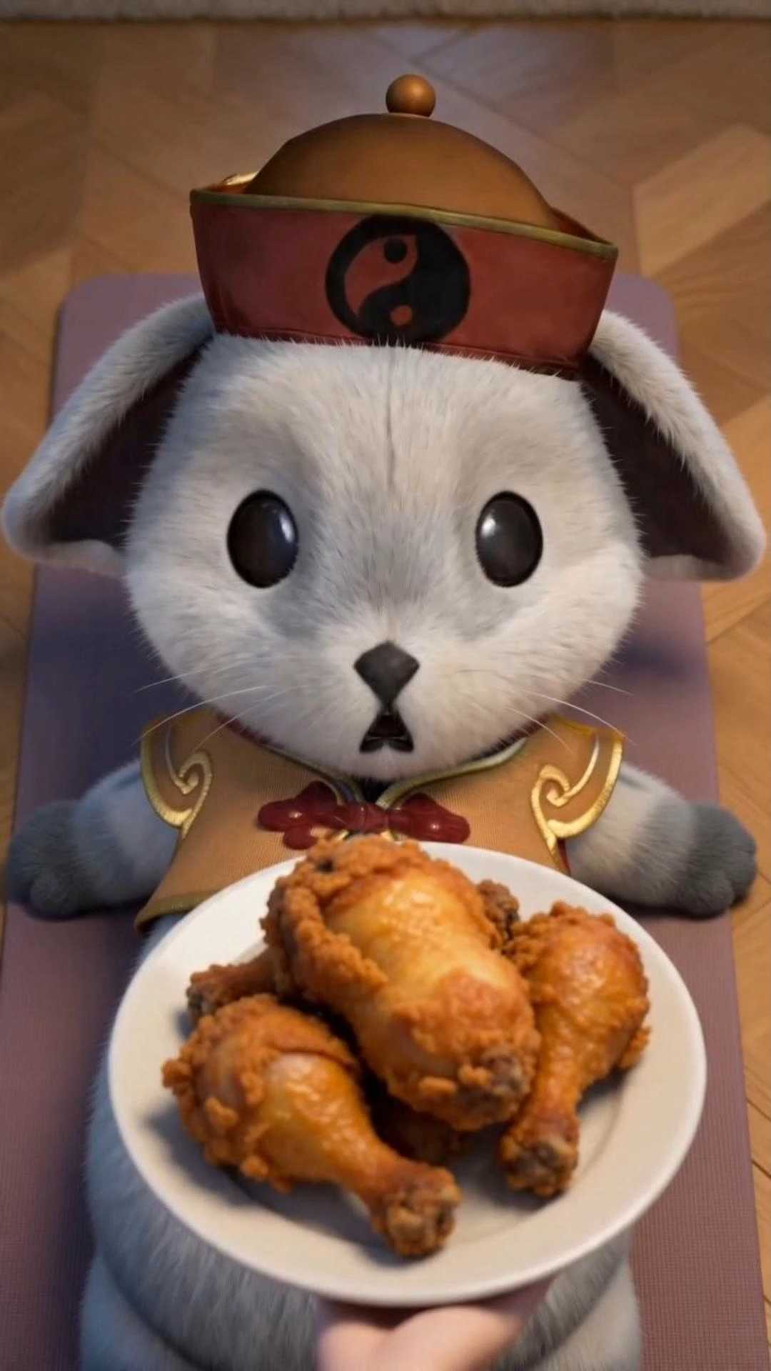 布布吃饱了才有力气减肥哦