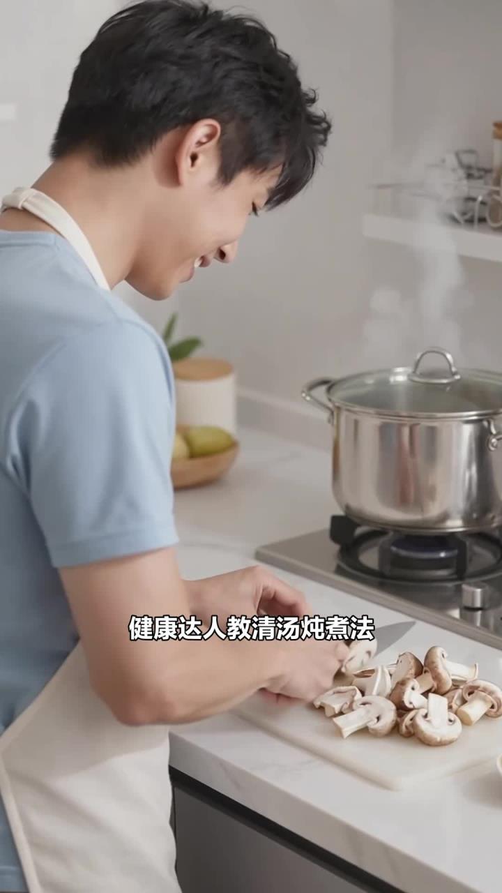 怎样吃蘑菇更鲜香?清汤炖煮更浓郁,低卡饱腹超合适