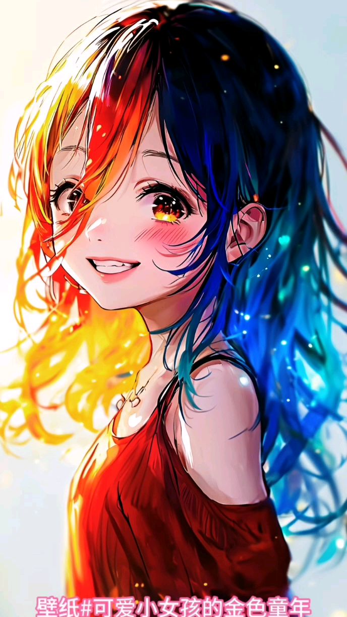 壁纸#可爱小女孩的金色童年