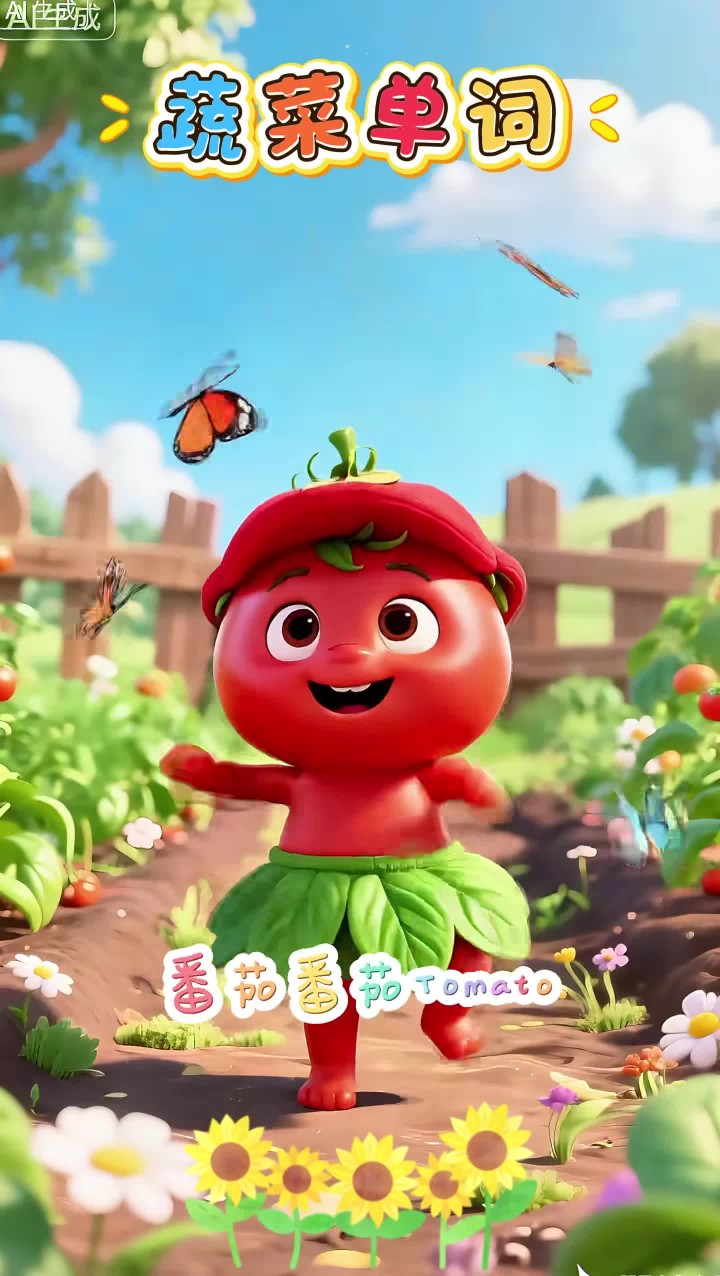 儿歌大全《蔬菜单词》