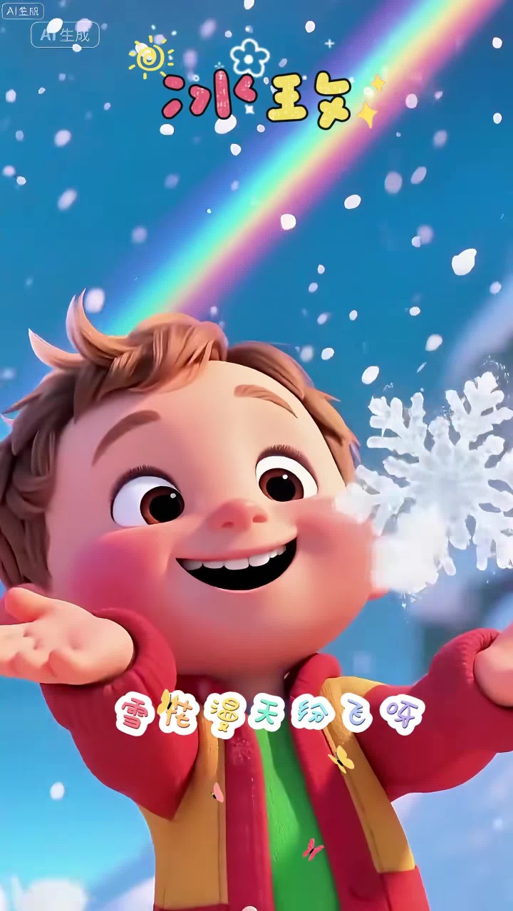 儿歌大全《冰玫》雪花满天纷飞 洋娃娃在流泪