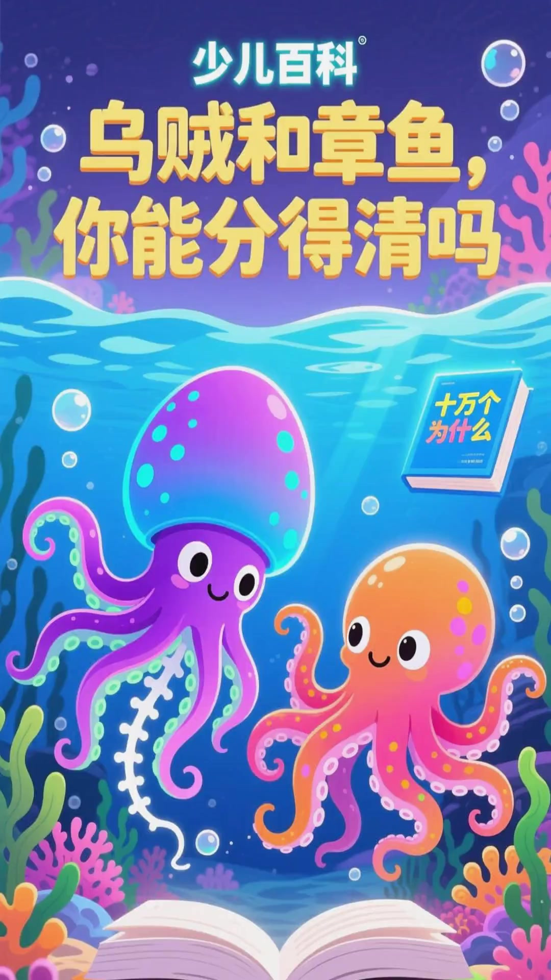 少儿科普百科，怎么分辨乌贼和章鱼呢？