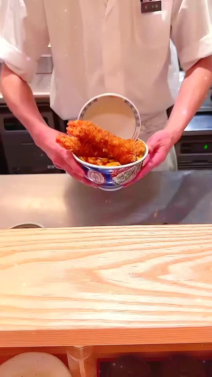 日本炸虾天妇罗_鲜甜炸虾的完美套餐天妇罗虾美食分享街边小吃炸货