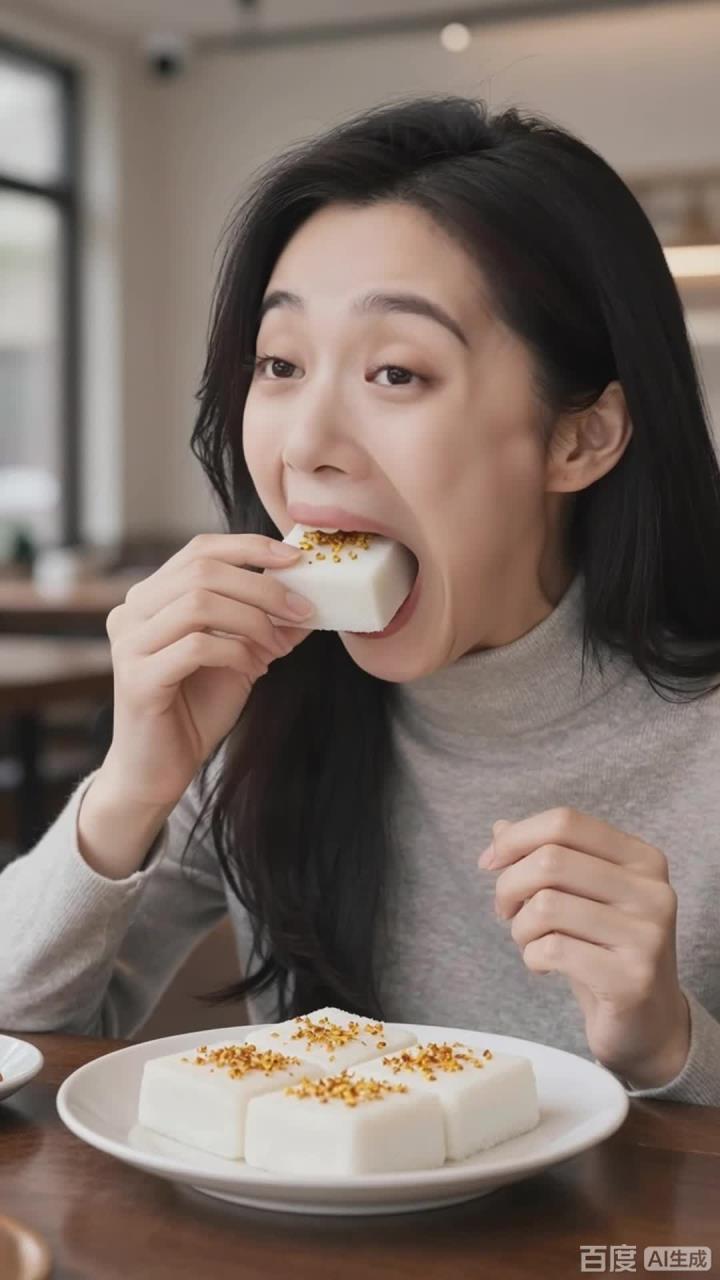 午后吃块桂花糕,清甜软糯补能量,日常加餐更显美味
