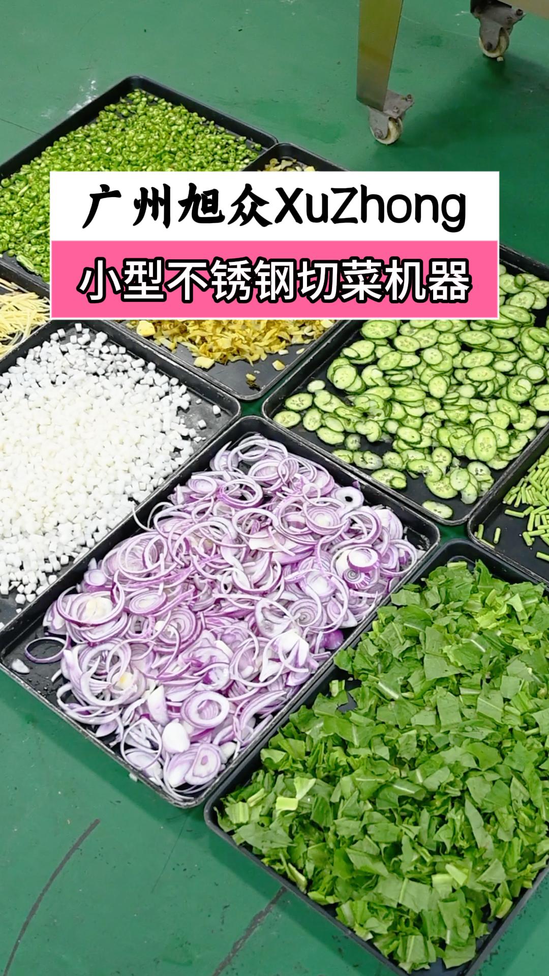 小型不锈钢切菜机，一机多用双头切菜，高效加工省时省力