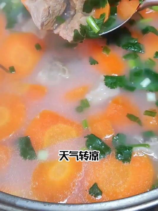 醇鲜白芷胡萝卜羊肉汤,汤汁醇厚香味十足