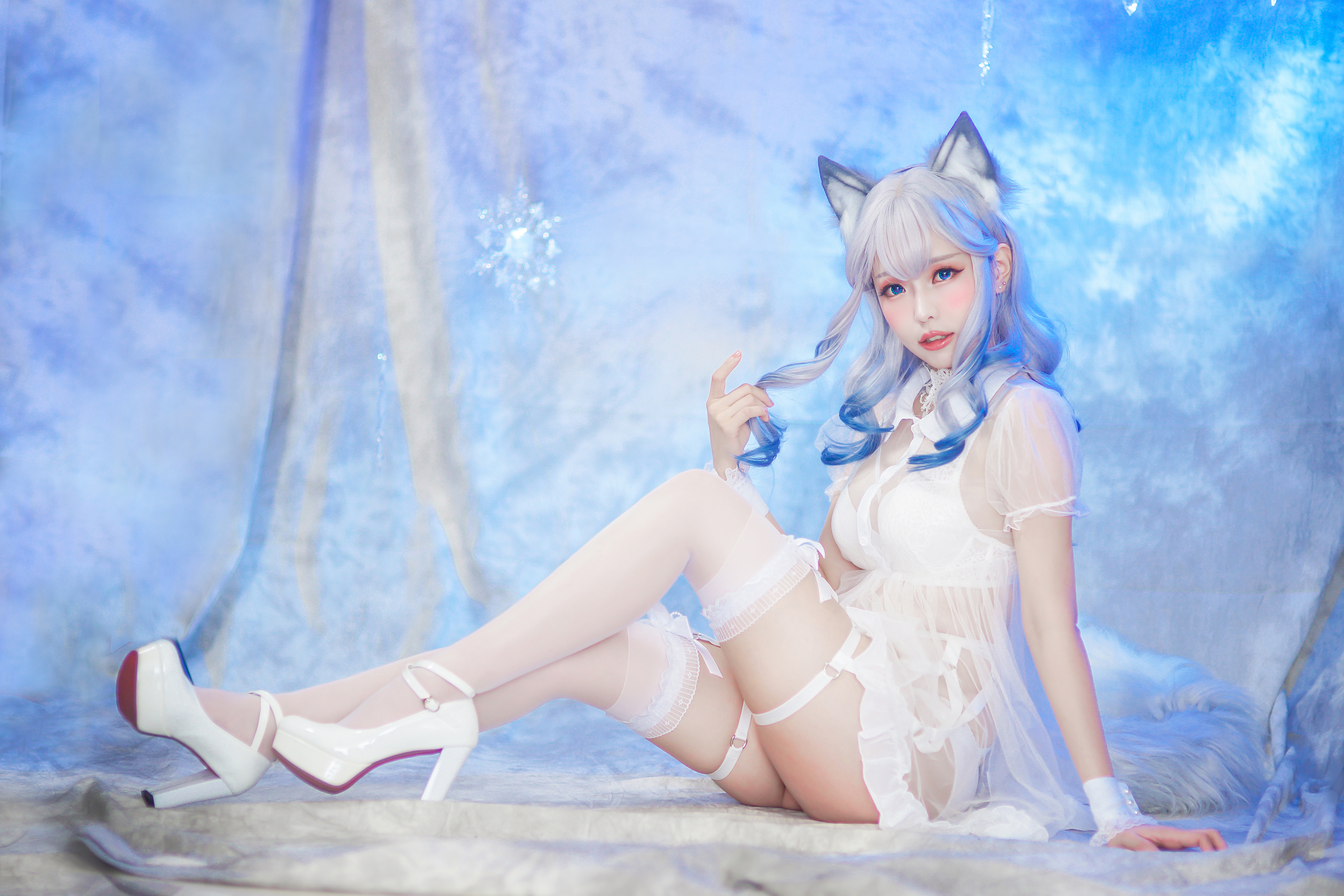 图片[37]-Ely_eee(ElyEE子) NO.043 — 猫耳白丝带[48P+6V166M]-六色网