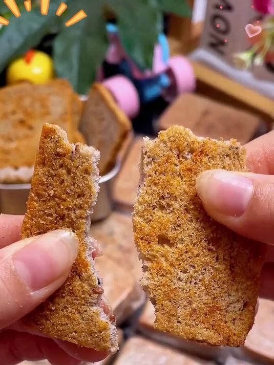 早餐代餐神器！三色藜麦烤馍片酥脆，粗粮营养无添加
