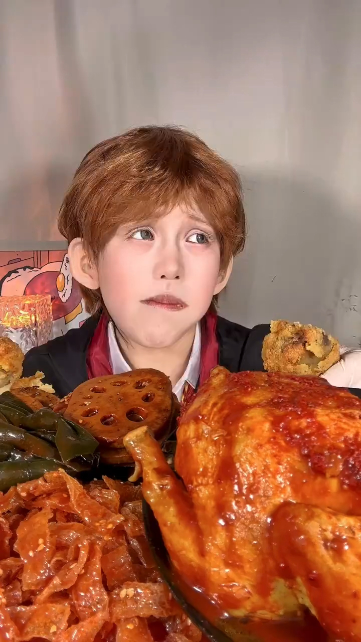 欢迎来到霍格沃茨 看看罗恩在晚宴上都吃了些什么吧!