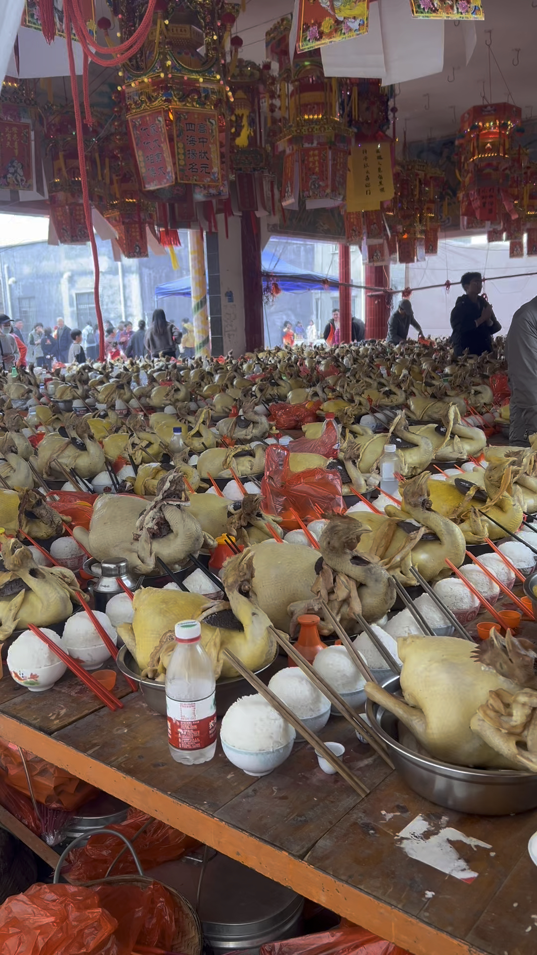 廉江市营仔镇蛇围村千鸡宴拜神大吉大利祈求2025风调雨顺国泰民安