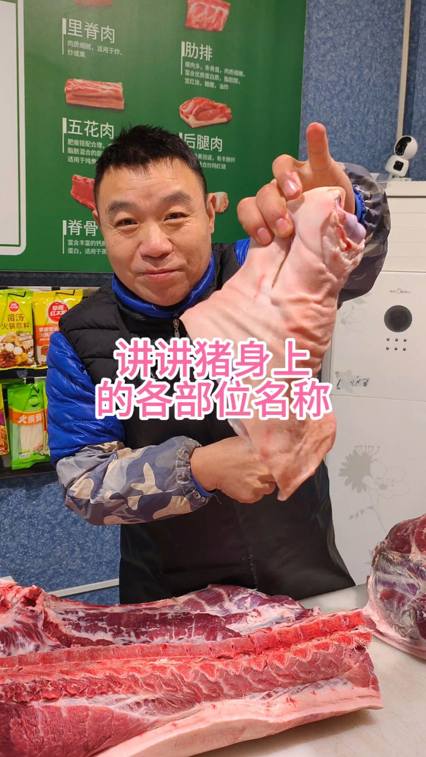 讲讲猪身上的各部位名称