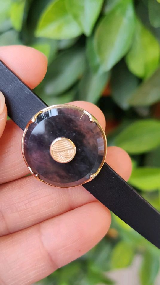 乌鸡种平安扣吊坠手链两用款