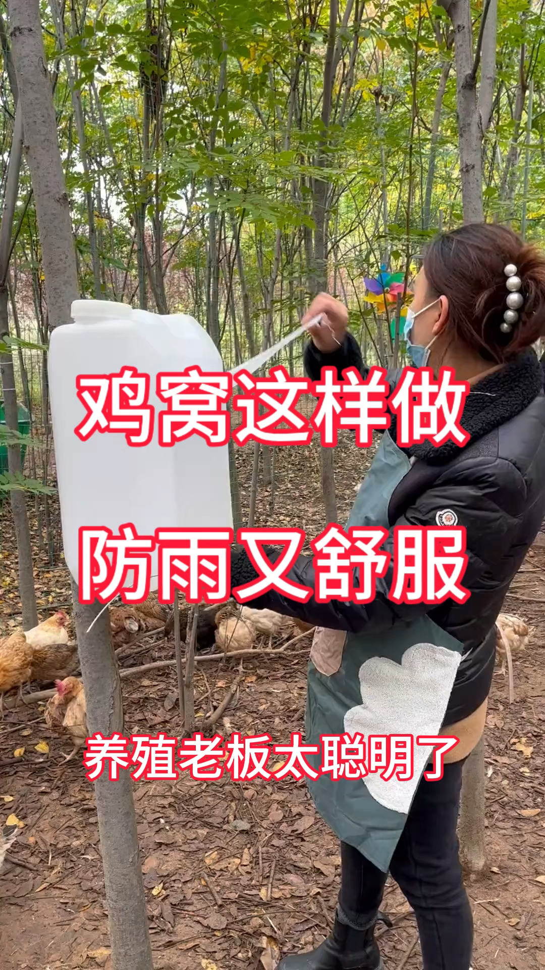 鸡窝这样做,不怕下雨天#养鸡小妙招 #农村散养土鸡 #提高产蛋量