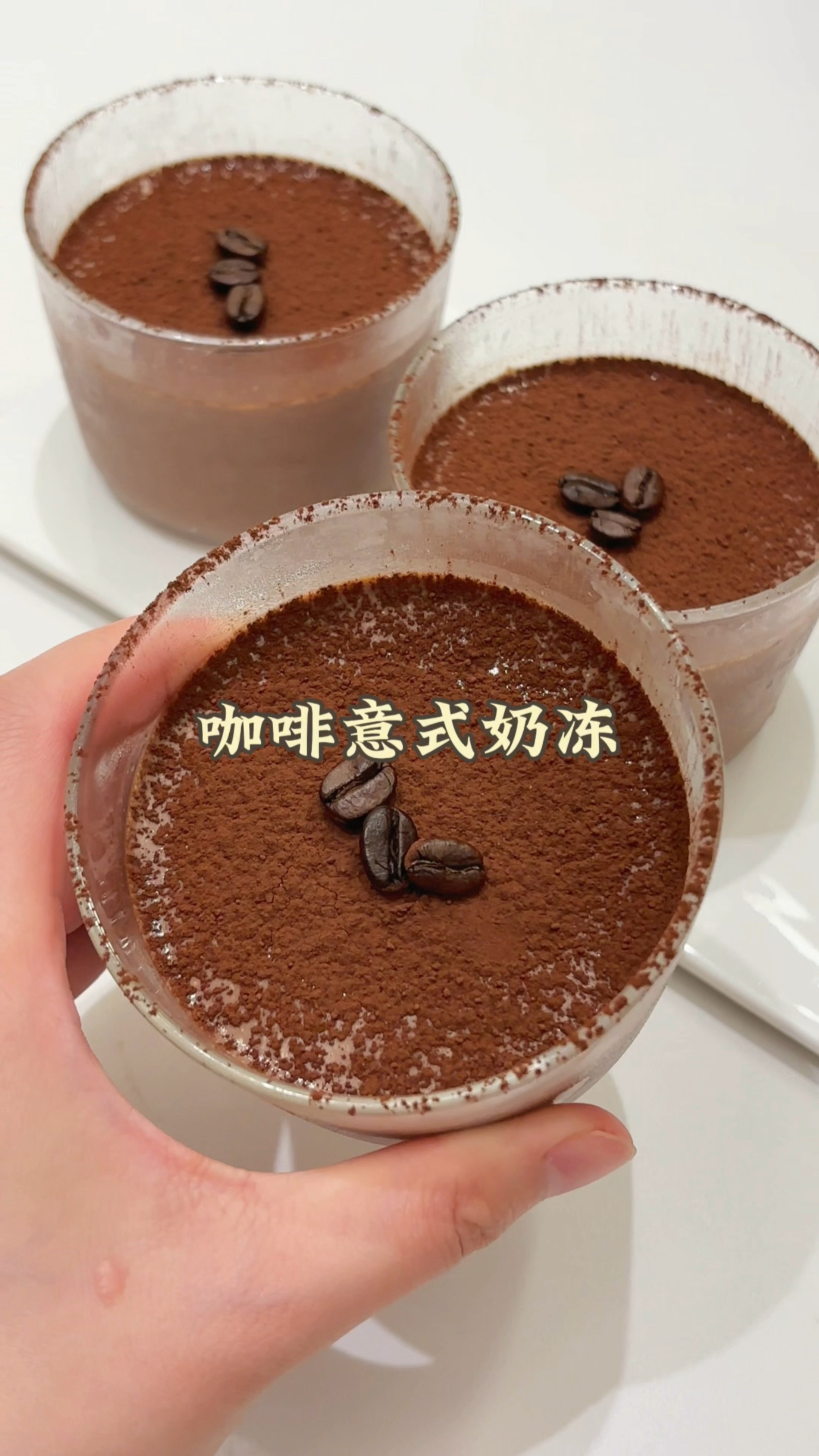 咖啡意式奶冻！搅一搅完成！巧克力+咖啡的完美结合