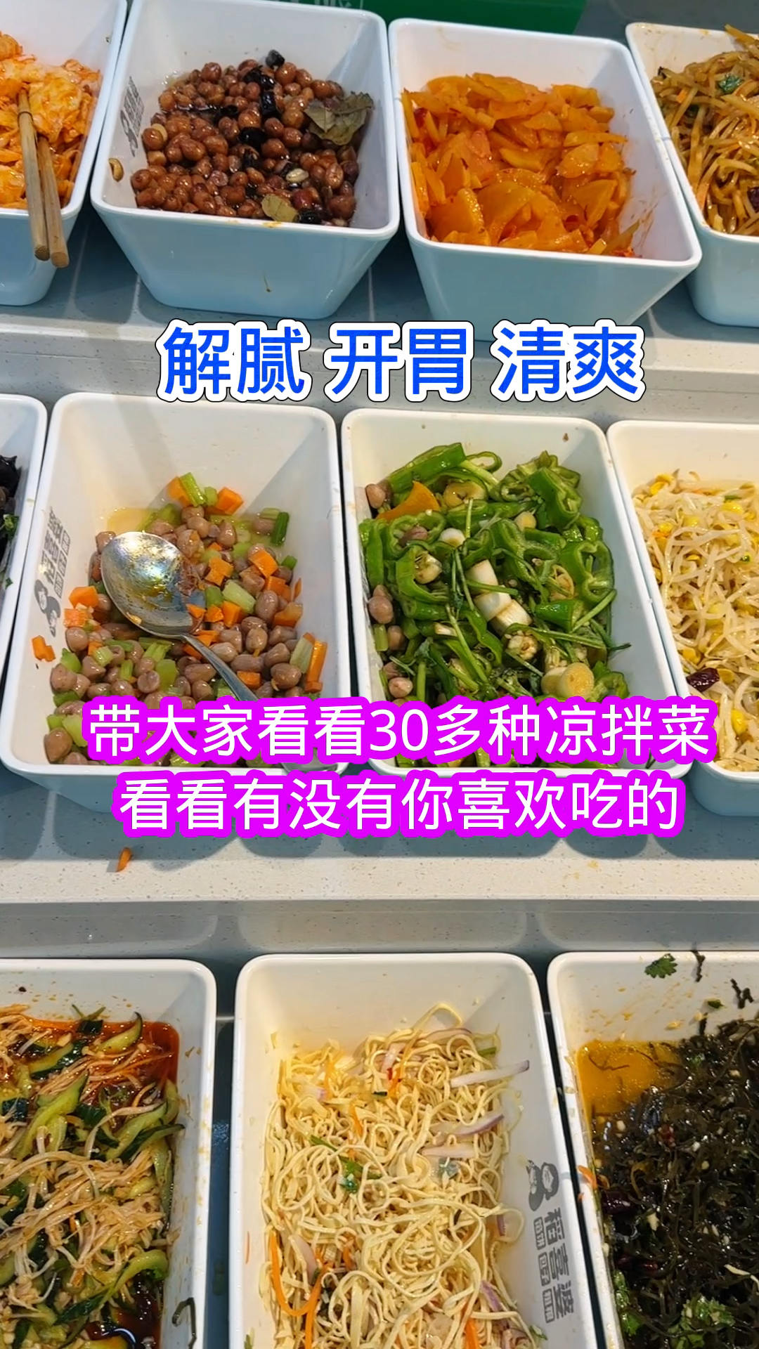 带大家看看东北早餐店的30多种凉拌菜