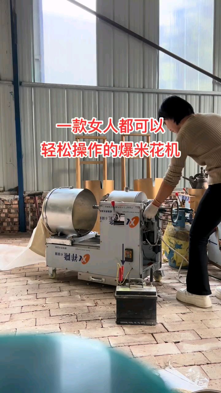 全自动爆米花机老式电动爆米花机免搬锅大炮新式炸米花机燃气型