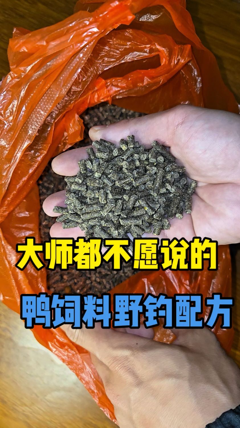 几乎所有大师都不愿意分享的鸭饲料野钓大罗非配方