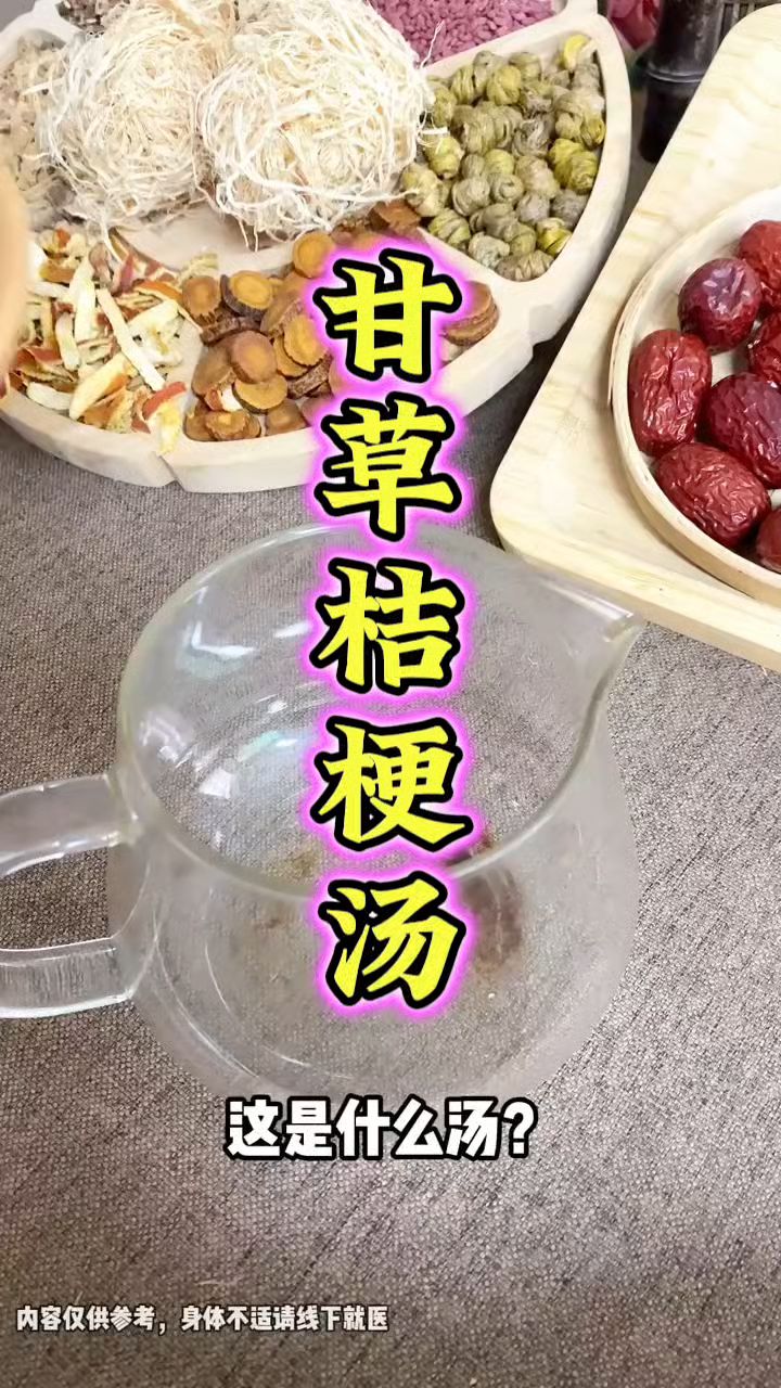 倪师经常讲到喉咙痛的甘草桔梗汤朋友们认识吗