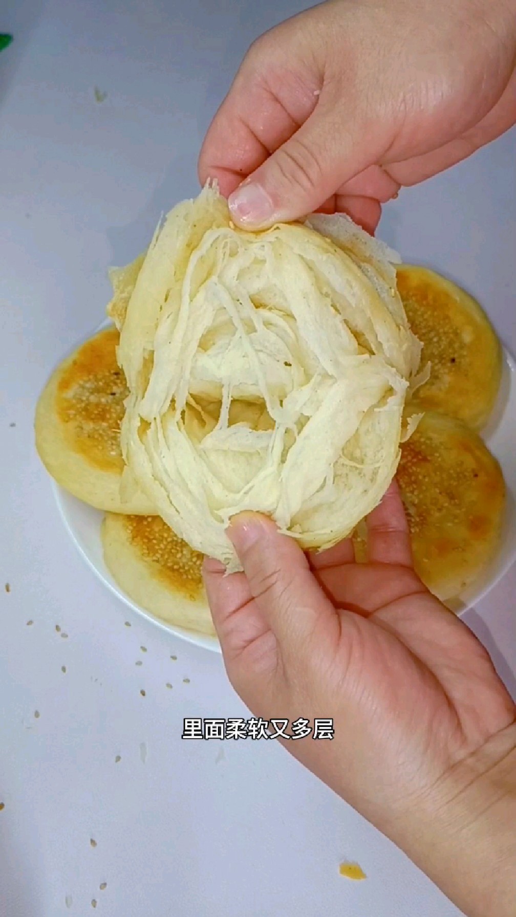 今日晚餐:油酥烧饼+酥肉汤,简简单单又一餐