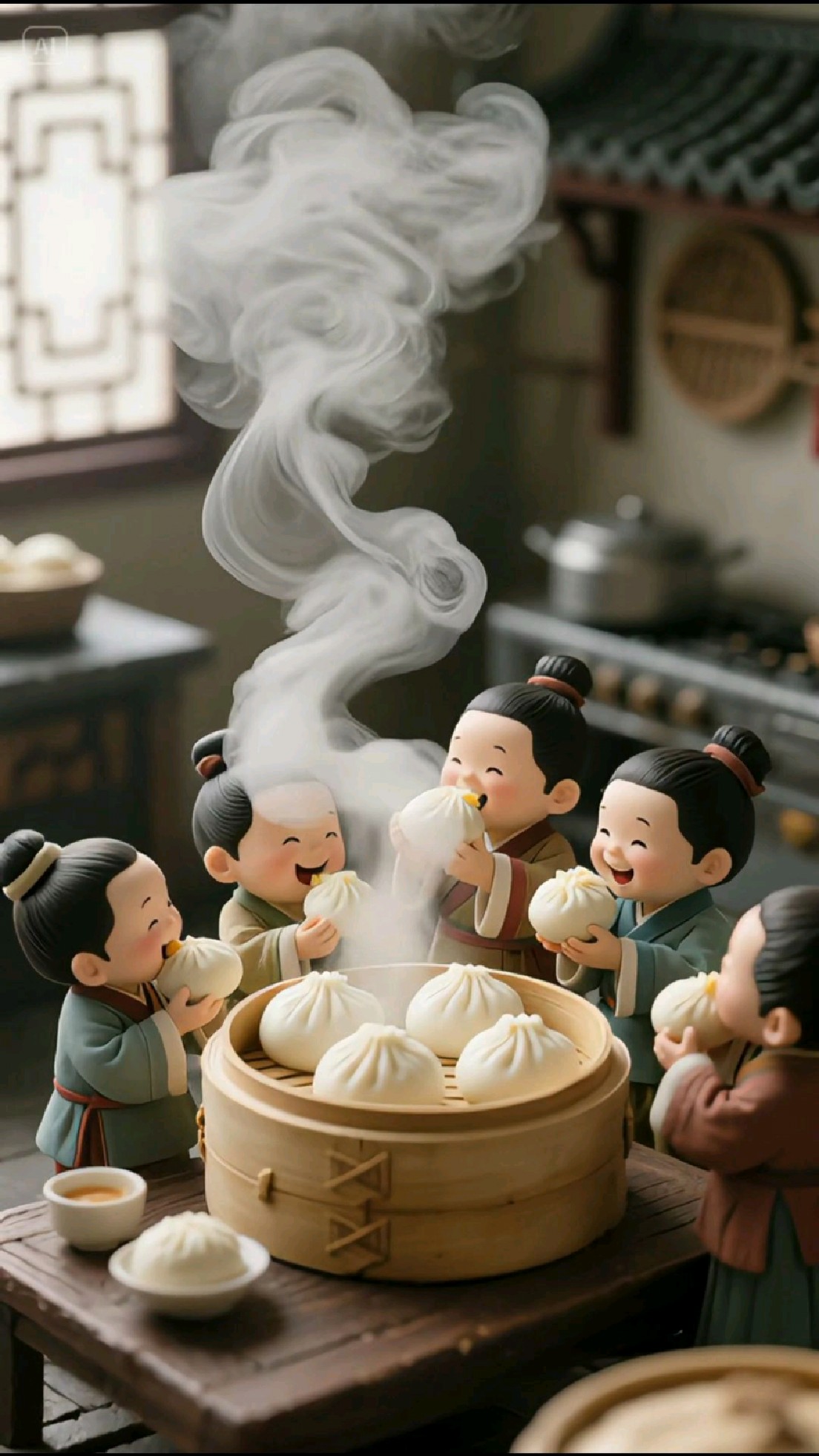 来吃个热气腾腾的包子